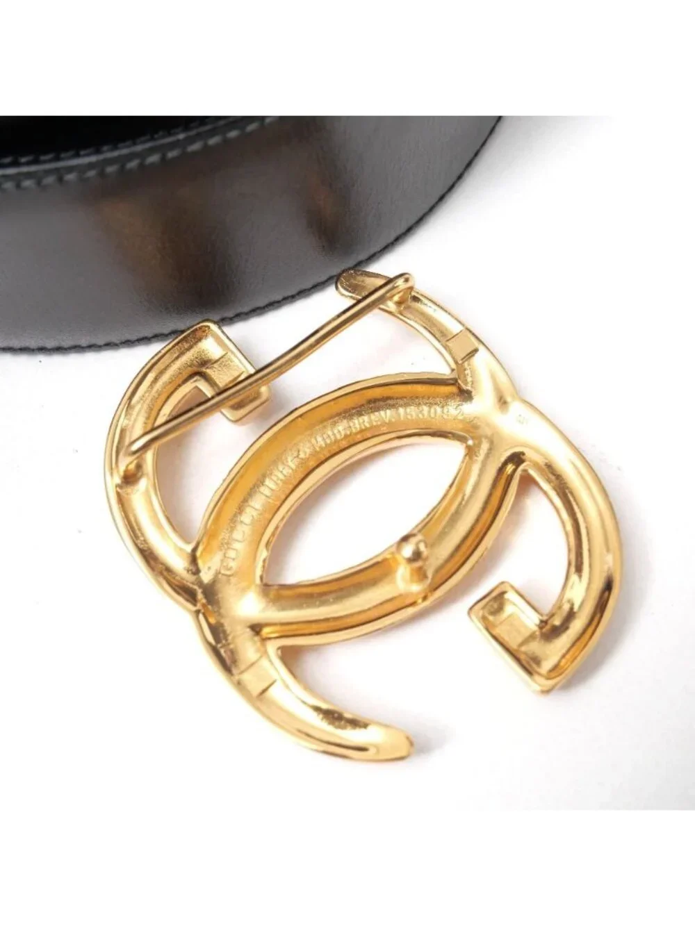 Gucci Vintage Belt GG Logo Buckle Leather